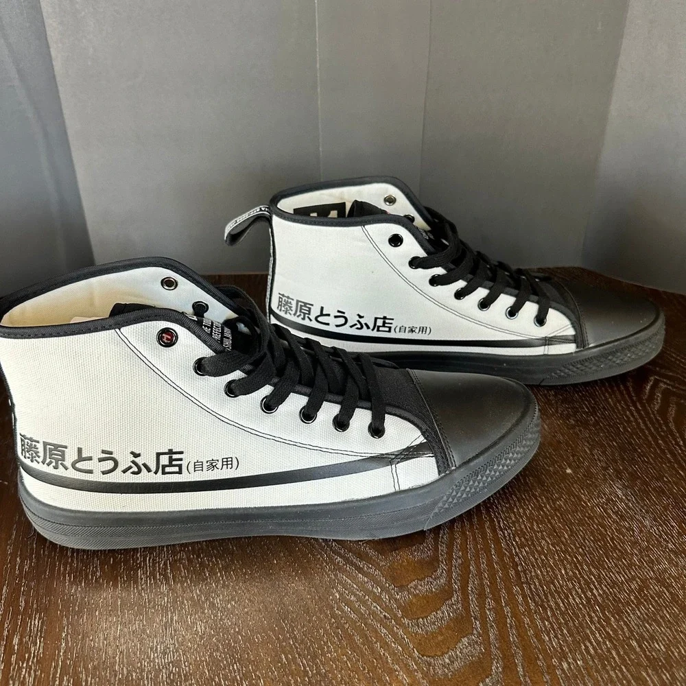 HTXJPN FUJI 2 High Top‎ Sneakers Panda Black White Canvas Men's Size 11